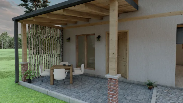 Summer house and garage